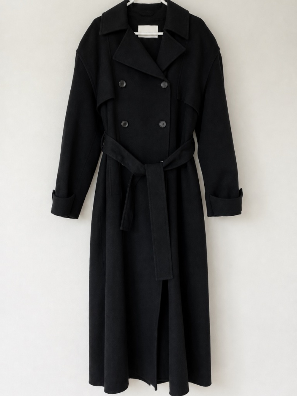 The Frankie Shop Nikola Padded Trench Coat Black Size XS New Without Tag